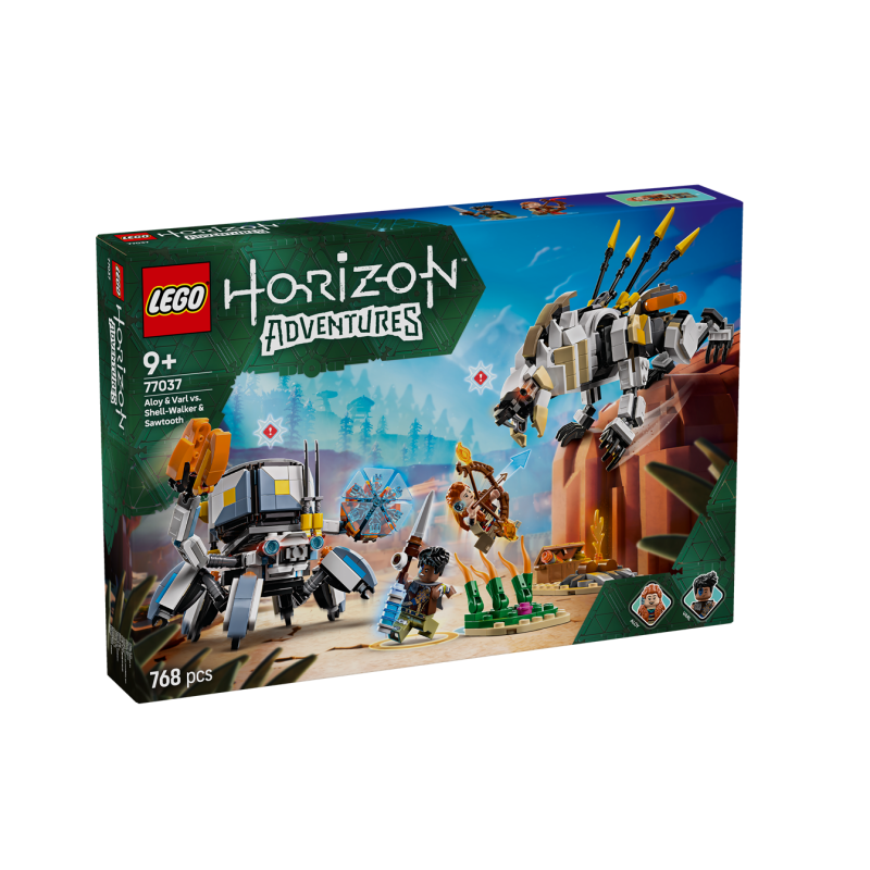 Aloy e Varl contro Arcapode e Secodonte - Lego Horizon 77037