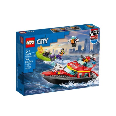 Barca di soccorso antincendio - Lego City 60373