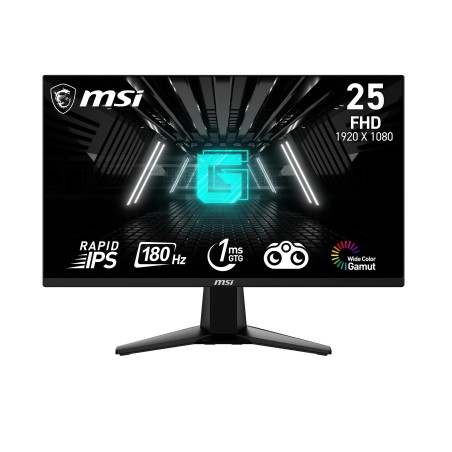 MSI G255F Monitor Gaming 24,5", 180 Hz, 1ms, Rapid IPS, FHD(1920x1080), Adaptive SYNC, Night Vision, Anti-flickr, Less Blue Lig